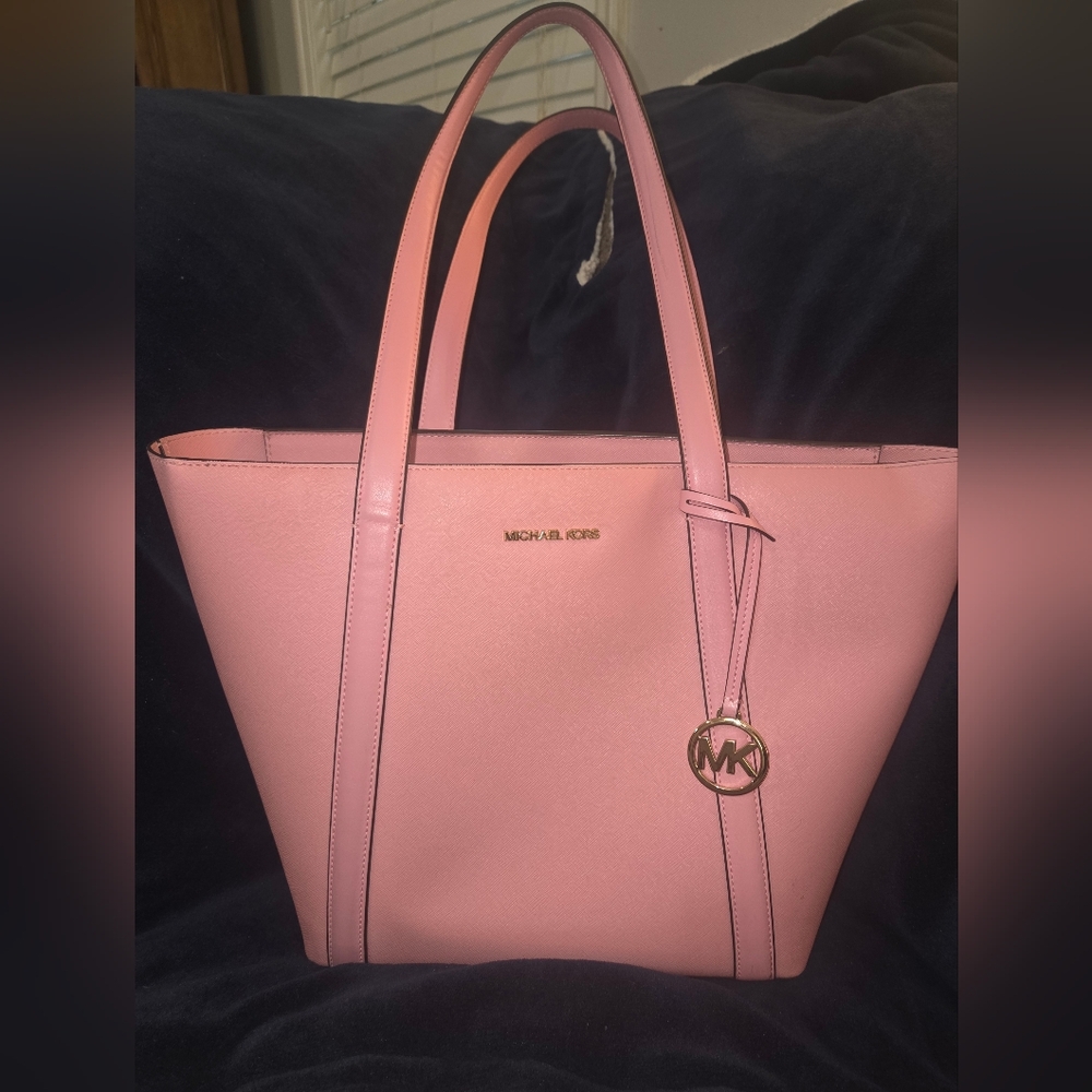 Michael Kors Pink Pratt Large Tote Bag